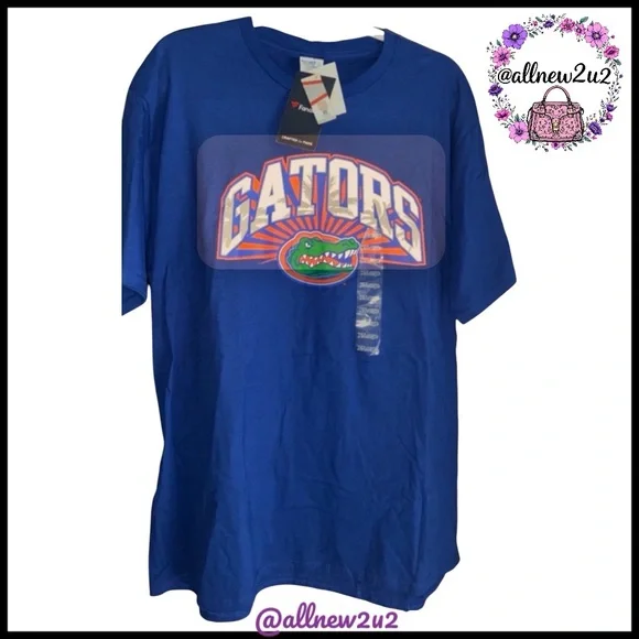 New Florida Gators T-shirt with Alligator Logo Deep Royal Blue New with tags - Picture 2 of 9